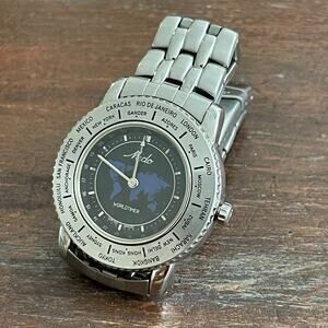 MIDO Authentic Vintage WorldTimer 5200 Blue Dial Men's 38.5mm Wristwatch